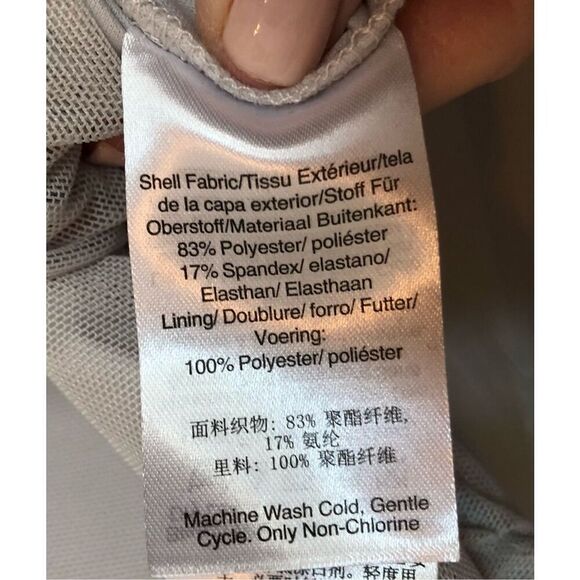 DKNY - NWT - 🎉HP🎉 L Sz XS BodyCon Ruched All-Over-Mesh Long Sleeve Funnel Neck - Picture 11 of 13